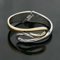 Ювелирные изделия способа, Brecelet Bangle 2 тонов