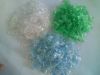 PET bottle flakes clear transparent clear blue clear green cold or hot washed