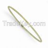 14K Green Gold Slip-On Bangle - BW7