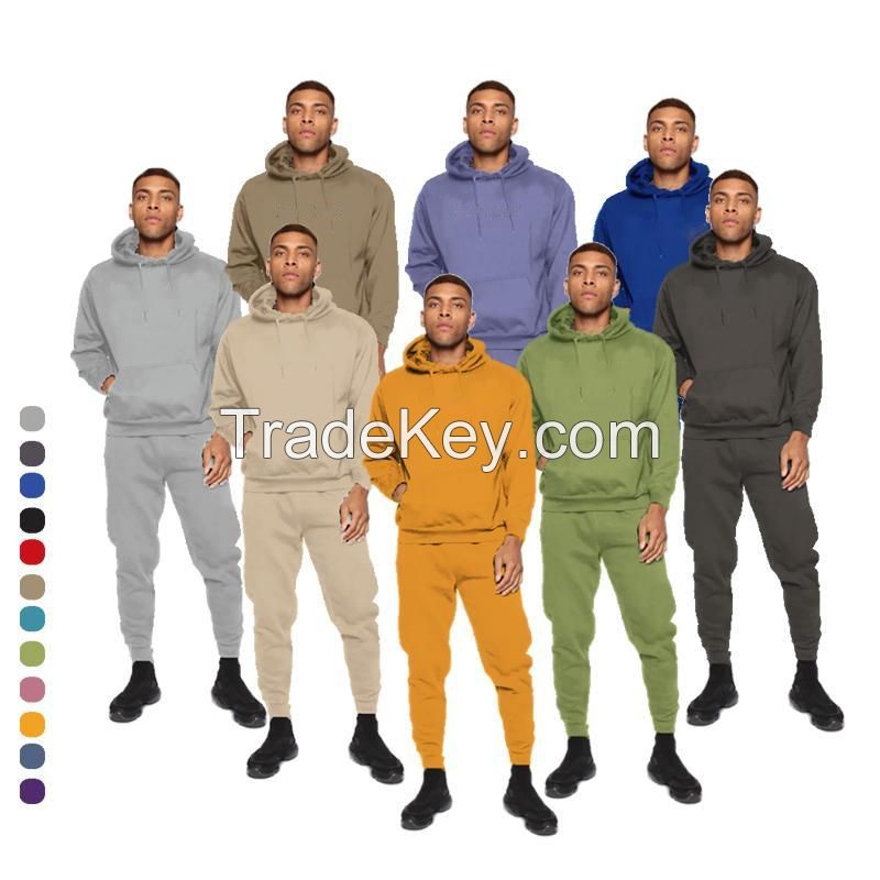 Wholesale Heavyweight Cotton Plain Mens Tracksuits Sweatsuit Custom Gym  Jogger By ASHWAY INTERNATIONAL