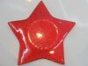 Christmas star shape glass plates
