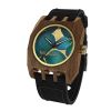 Natural Wood Watches Volkano Flowers