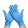 100 Pcs Nitrile Blue Durable Rubber Cleaning Hand Gloves Powder Latex Free US