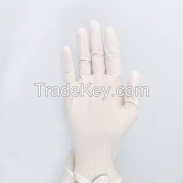 Latex disposable gloves, medical-grade powder-free protection, food-grade waterproof and wear-resistant