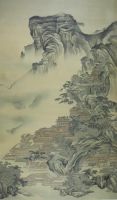 китайские каллиграфия и картина