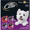 Cesar Classic Loaf in Sauce Beef Recipe, Filet Mignon, Grilled Chicken, & Porterhouse Steak Flavors Variety Pack Dog Food Trays, 3.5-oz, case of 24