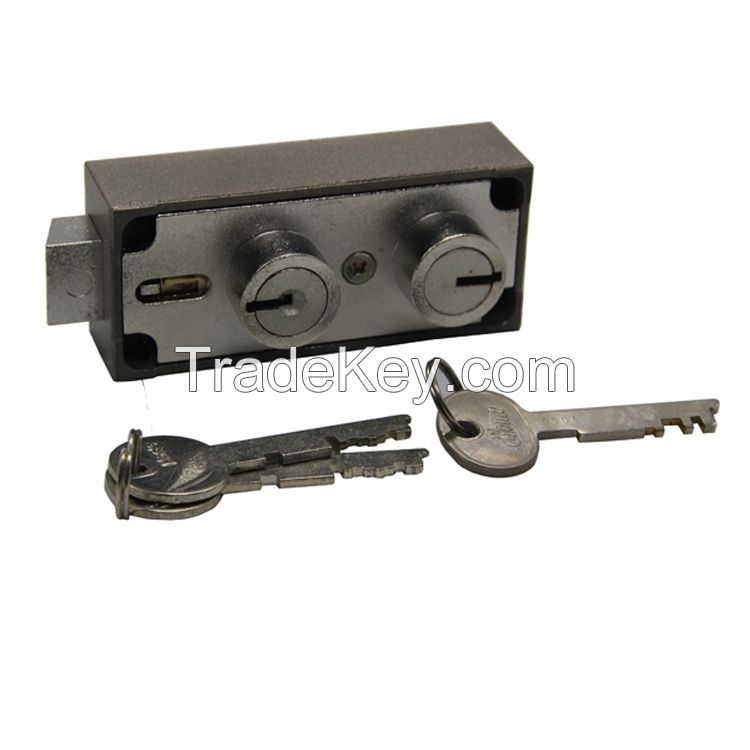 China Double Large Nose Non-Changeable Lock for Safe Deposit Box Security factory