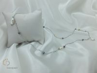 Ожерелье перлы Pna-044 с цепью стерлингового серебра