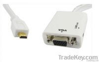 Микро- Hdmi к кабелю преобразования конвертера Hd переходники кабеля Vga