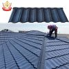 Roof tiles 0.4mm light weight roofing sheet zinc steel galvalume stone coated roofing tile metal