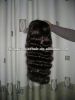 парик шнурка индийского remy yaki волос 100%huaman полный