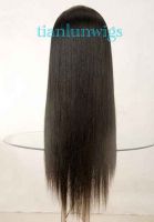 Шнурок Handtied Wigs.100% человеческих волос 100% индийский Remy