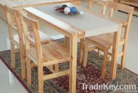 Твердая древесина обедая комплект стула и обедая таблицы