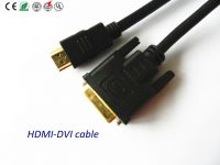 Dvi 24+5 케이블 도금되는 까만 색깔 금에 Hdmi