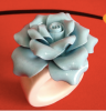 Ceramic Napkin Ring With Flower