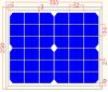 панель модуля панели солнечных батарей 10W Monocrystalline