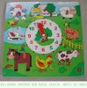 wooden toy-- farm clock