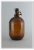 Бутылка 1 галлона янтарная стеклянная химическая