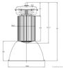 залив СИД 200W высокий