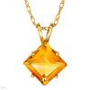 CITRINE/YELLOW/14K GOLD/ NECKLACE