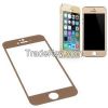 Premium Clear Gold Color Tempered Glass Screen Protector For iphone 5 And iphone 6