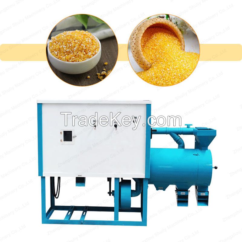 High quality Maize Grits Making Machine Corn Grits Degerminate Grinder and Corn Milling Machine with Diesel Engine