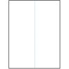 8.5&quot; x 11&quot; Blank Sheet Labels with Vertical Back Slit, 10 Packs of 100 for 1, 000