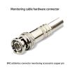 Video Cable Accessories for Security Surveillance Cameras, BNC Head Q9 Copper Pin Weldless Hardware Male Plug Connector