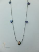 Ожерелье перлы Pna-003 с цепью стерлингового серебра