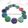 Multicolor Rose Agate Beads Jewelry Necklace