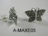 925 серебряных серег бабочки Marcasite