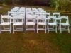 Белые стулы складчатости смолаы/стулы венчания