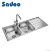 Нержавеющая сталь Drainboard 50/50 раковин кухни SD-7022