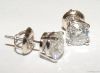 Real big H VS1 diamonds 5.02 carats round cut earrings