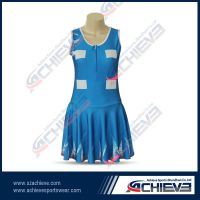 주문 승화 Netball 제복 Netball 복장 디자인