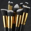 Makeup Brushes Cosmetic Eyebrow Blush Foundation Powder Kit Set PRO Beauty 10pcs