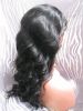 8" - 24" парики шнурка человеческих волос Remy индейца объемной волны парика шнурка передние