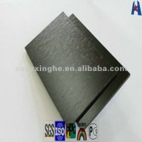 импортированная почищенная щеткой черная алюминиевая напольная декоративная плита стены
