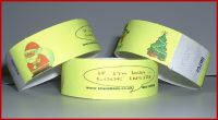 Подгонянные напечатанные Wristbands Tyvek