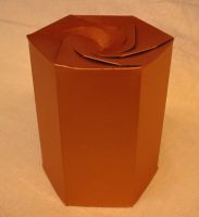 Коробка подарка шестиугольника