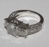 4.26 ct.Diamonds 3-stone white gold engagement ring new