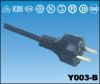 Штепсельная вилка Rohs Appro комплекта шнура Powercords кабеля электропитания PVC евро резиновая