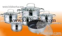 Установленный Cookware (нержавеюще украдите)