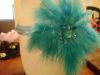 Blue Feather Bow