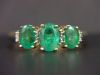 Genuine 1.51ct Emerald Diamond Ring 10KT Yellow Gold