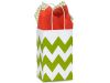 ROSE CHEVRON STRIPE APPLE GREEN- 5-1/4x3-1/2x8-1/4"