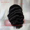 Волосы 16" фабрики оптовые индийские Remy медленно двигают полные парики шнурка и парики шнурка передние