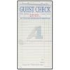 Green two part carbonless guest checks