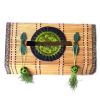 сплетенная бамбуком коробка ткани, держатель ткани, ремесленничества, фольклорные корабли