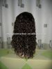 парики шнурка волос 100%huaman индийские remy полные с челкой